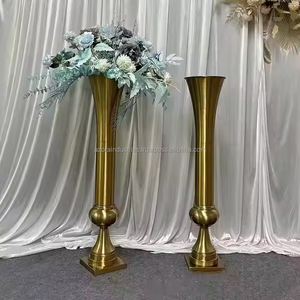 Modern Handmade Eco-Friendly Brass Flower Vase for Home Decor Table <b>Mantel</b> <b>Shelf</b> Accent Azora Industries - Product Image 3