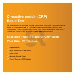 C-Reactive Protein <strong>CRP</strong> Rapid <strong>Test</strong> Early Inflammation Diagnosis Blood Testing Device Cassette Format Clinical Professional Medic - Product Image 2