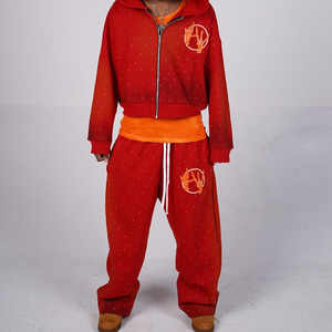 Sudadera con Capucha Personalizada Unisex de Forro Polar, Manga Larga con Cremallera, Informal, Transpirable, de Color Sólido, con Impresión de Logotipo, Servicio OEM Completo - Product Image 3