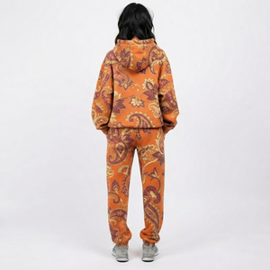 Conjunto Deportivo de Sudadera con Capucha y Pantalones Jogger para Mujer, Sublimado, Manga Larga, Hombros Caídos, Estilo Casual, Ropa de Invierno - Product Image 2