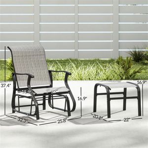 Chaise longue grise pour bronzer - Mobilier de patio - Product Image 6