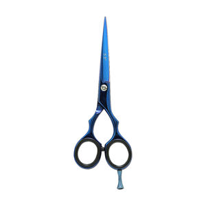 Ciseaux de coiffure professionnels UBI Blue, lame tranchante en acier inoxydable, manche moyen, pour droitiers, ciseaux à effiler les cheveux - Product Image 2