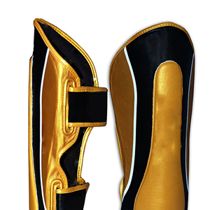 Nuevo Diseño Profesional de Espinilleras de Boxeo de Cuero, Color Personalizado, Ligeras, Ajustables, de Alta Calidad - Product Image 6