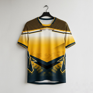 Custom Men's Sublimation Printed Soccer Jersey Short Sleeve Crew Neck Black <b>Geometric</b> Pattern Quick Dry Fitted Sports T-<b>Shirt</b>. - Product Image 5