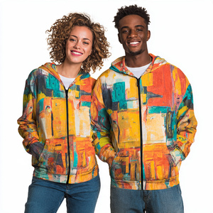 Sudaderas con Capucha Sublimadas de Alta Calidad para Hombre, Sudadera con Capucha Sublimada de Moda Invernal para Hombre y Mujer, Sudaderas con Cremallera Estampadas OEM Unisex - Product Image 6