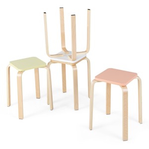 Bamboo Eco-Friendly Rectangle Stackable <b>Bar</b> <b>Stools</b>-Modern Minimalist Outdoor Furniture Wholesale - Product Image 1