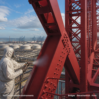 Revêtement en polyuréthane époxy MIO haute résistance pour structures en acier, idéal pour les ponts et systèmes de protection anticorrosion pétrochimiques
