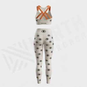 Conjunto de Yoga para Mujer, Sublimado con Estampado de Ojos, Sexy, de Secado Rápido, Ropa Deportiva Activa, Ropa de Gimnasio, Ropa Atlética para Ejercicio - Product Image 2