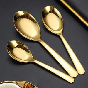 Juego de Servidores de Ensalada de Acero Inoxidable Ecológico con Acabado Dorado, Diseño Clásico, con Cuchara para Servir, Productos Personalizados, Aptos para Lavavajillas - Product Image 5