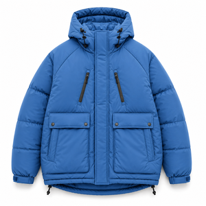 OEM <b>Men's</b> <b>Long</b> Hooded Puffer <b>Jacket</b> Premium Warm Winter Outerwear Manufacturer - Product Image 5