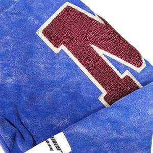 ชุดวอร์มโอเวอร์ไซส์สำหรับฤดูหนาวแบบ OEM ล้างสีสไตล์วินเทจสำหรับผู้ชาย กางเกงทรงขาบานพร้อมป้ายปัก - Product Image 4