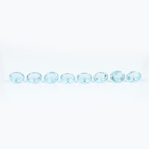 Piedra Preciosa Suelta de Aguamarina Natural, Corte Ovalado, Alta Calidad, Facetada, Color Azul, para Joyería - Product Image 1