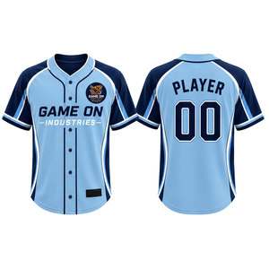 Custom Embroidered Breathable Summer <b>Baseball</b> Jersey Personalized Team Uniform Customized Color 100% Polyester Digital Print - Product Image 6