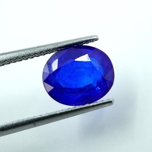 HAYAAT GEMS HG-0016, Gema de Zafiro Azul Ovalado de 3 Quilates, Zafiro Natural Facetado Suelto (9.5X8X5MM) - Product Image 3