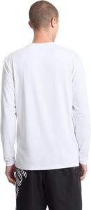 เสื้อแรชการ์ดแขนยาวสีขาวสำหรับผู้ชาย ยี่ห้อโวลคอม ผลิตจากโพลีเอสเตอร์แห้งเร็ว มีโลโก้ด้านหน้า เสื้อคอมเพรสชั่นสำหรับผู้ใหญ่ - Product Image 5