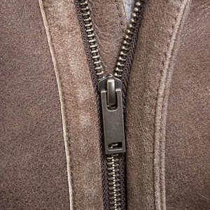 Chaqueta de Cuero Vacuno Vintage de Alta Calidad para Hombre, Impermeable, Transpirable, de Color Sólido, con Cuello Tipo Camisero, Directo de Fábrica - Product Image 4