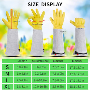 Guantes de Trabajo Industriales de Cuero de Grano de Vaca de Primera Calidad PPE, Resistentes, para Jardinería, Ecológicos, Resistentes a Pinchazos - Product Image 3