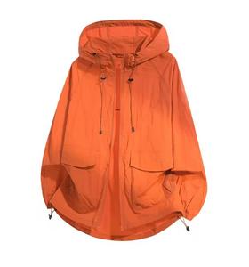 Veste à capuche unisexe coupe-vent, coupe classique, en molleton bouclette, séchage rapide, avec poches, color block, pour l'hiver, style décontracté - Product Image 3