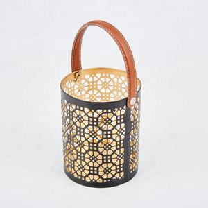 Farolillo Votivo Marroquí Cilíndrico de Hierro en Dos Tonos para el Hogar, Eventos, Bodas y Navidad (Venta al Por Mayor) - Product Image 5