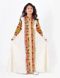 ชุดกะฟตันโมร็อกโก สีสันสวยงาม งานฝีมือประดับลูกปัดแบบดั้งเดิมของชาวมุสลิม ความยาวคลุมเท้า แขนครึ่งแขน ผ้าจอร์เจียร์ ระบายอากาศได้ดี - Product Image 2