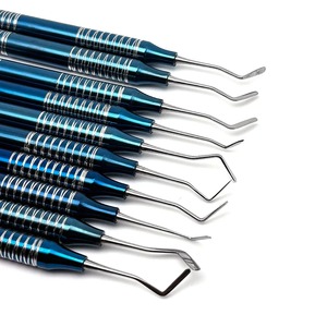Juego de 10 Espátulas Dentales para Relleno de Composite, con Mango Azul Antideslizante, Kit de Instrumentos Manuales para Colocación de Resina - Product Image 4