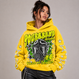 Vente en gros de sweats à capuche d'hiver pour femmes, 100% coton, design pull-over, options brodées, couleurs et logo personnalisables, marque privée, faible MOQ - Product Image 4