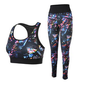 Ensemble de yoga sublimé : Leggings taille haute imprimés sur mesure et ensembles soutien-gorge et leggings de yoga pleine longueur - Product Image 3