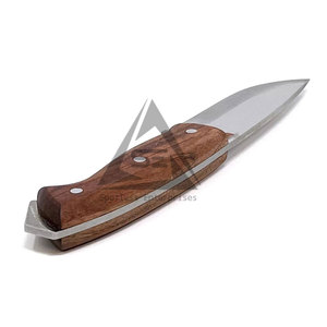 Cuchillos de Hoja Fija con Mango de Madera de Alta Calidad, Hechos a Mano, con Hoja de Acero Inoxidable y Damasco, Fabricación Personalizada OEM, Precio Razonable - Product Image 4