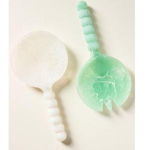 Eco Friendly Resin Salad Serving <b>Set</b> Modern Handmade Spoon Fork Tools Food Grade Durable Dishwasher Safe Kitchen Utensils - Product Image 3