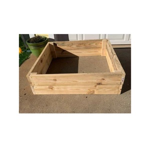 Jardinière surélevée en bois pour légumes, fleurs et herbes, en bois de sapin massif naturel, pour jardinage extérieur - Product Image 2
