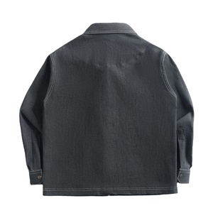 Veste en jean décontractée personnalisée pour hommes et femmes, fabricant en gros de qualité supérieure, douce, respirante, épaisse, coupe-vent, séchage rapide, vintage, hiver - Product Image 2