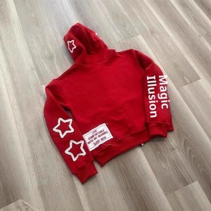 Sudadera con Capucha Roja SINEWY SPORTS, Estilo Informal Unisex, Tejido Grueso, 100% Algodón, Ropa de Invierno Impermeable - Product Image 6