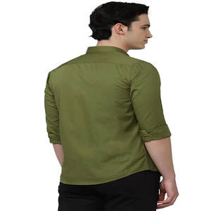 Chemise à col polo en coton Oxford pour homme T-shirt décontracté brodé à manches longues, confortable et ample - Product Image 1