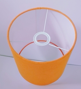 Coprilampada cilindrico lungo in lino giallo di alta qualità con attacco E27 per paralume da testiera e lampada da terra - Product Image 1