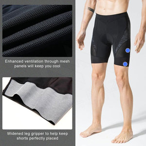 Shorts de sport pour hommes avec logo personnalisé, cordon de serrage, mi-longs, couleur unie, séchage rapide, en tissu mesh, vente en gros, vêtements d'entraînement sportif - Product Image 5
