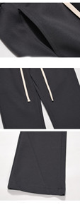 Men's High Quality Casual Flared <b>Jogger</b> Track Pants Elastic Waistband <b>Stacked</b> Flare Sweatpants Fitness Trousers in Plus Size - Product Image 5
