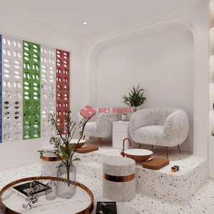 Baldosas de cemento Vietnam Breeze de cuerpo completo para acentos interiores y paredes decorativas - Product Image 2