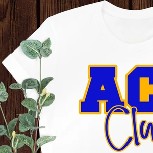 Camiseta SGRHO Ace Club Blanca para Mujer, con Estampado Gráfico, Cuello Redondo, Manga Corta, Estilo Casual, Moda Urbana, Personalizada para Hermandad Griega - Product Image 4