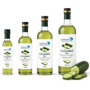 AARNAV Global Exports OEM Huile de graines de concombre extra vierge pressée à froid 100% pure naturelle Soin de la peau Qualité supérieure GMP - Product Image 4