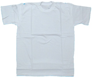 مصنع بيع بالجملة كم قصير مع مواد غير قابلة لإعادة التدوير Gsm أبيض تي شيرت القطن تي شيرت الشركة المصنعة - Product Image 3