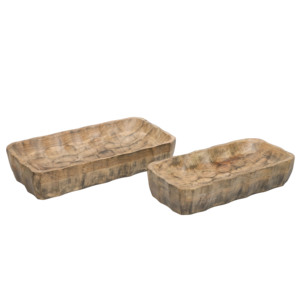 Bandejas de Servir de Madera Hechas a Mano, Bandeja Decorativa para el Hogar ST-005 - Product Image 2