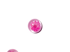 Flor de Gypsophila, Espécimen Real en Cabujón de Plástico Redondo de 13x13 mm, Base Plana Transparente para Manualidades y Joyería - Product Image 4