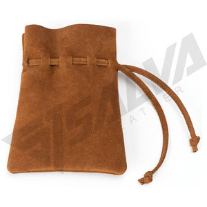 Custom Embossed Luxury PU Leather & leather <b>Drawstring</b> <b>Pouch</b> Bag for Glasses Dice Camera Watch & Jewellery custom Material - Product Image 3