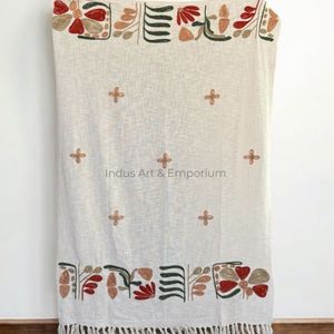 Manta Decorativa de Algodón con Estampado Naranja, Manta para Sofá o Cama, Ecológica, para Todas las Estaciones - Product Image 4