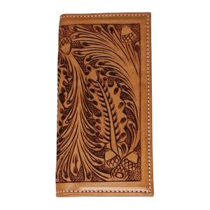 Unisex Handmade Long <b>Wallet</b> Genuine <b>Leather</b> with Animal Prints Vintage Style RFID Blocking Daily Use - Product Image 1
