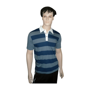 เสื้อโปโลผ้าฝ้ายแขนสั้นปรับแต่งได้สำหรับผู้ชายตัดและเย็บด้วยโลโก้ปักและรอยผ่าแบบกระดุมลายพื้น - Product Image 5