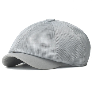 OEM Mesh Breathable Ivy Hat Button Top Newsboy Baker <b>Boy</b> Flat <b>Cap</b> Unisex Summer Outdoor Adult Custom Color Logo - Product Image 4