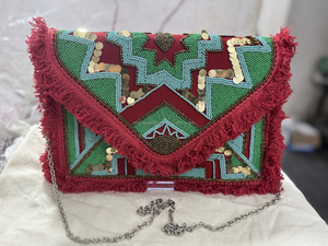 Bolsos de mano estilo bohemio con cuentas para mujer, diseño indio, hechos a mano, para fiestas, compras, eventos nocturnos, venta al por mayor, ligeros - Product Image 5
