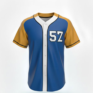 Maillot de baseball personnalisé pour hommes, tissu athlétique respirant, conçu pour les uniformes d'équipe, les entraînements, les matchs et les vêtements de sport décontractés. - Product Image 6