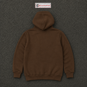 Sudadera con capucha oversize marrón con estampado gráfico de letras y dinero, estilo streetwear, para hombre, precio al por mayor. - Product Image 6